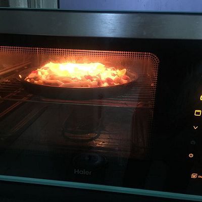  披萨|火腿鸡丁时蔬披萨