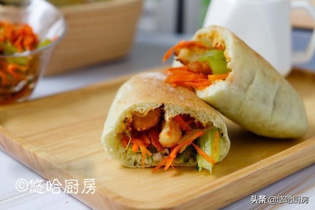 皮塔饼|别捣鼓葱油饼了,做个万能的口袋吧,啥都能装,比肉夹馍都省事