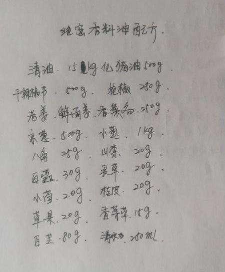 手写|60岁大厨分享:用20年的小吃手写配方,花钱都难买到,值得收藏