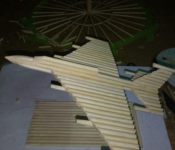 打造|教你一次性筷子，变废为宝，纯手工打造飞机模型，附制作过程
