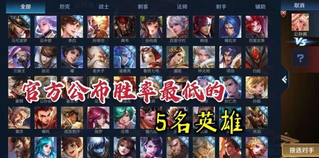 优势|官方公布新赛季胜率最低的5名英雄，貂蝉上榜，倒数第一还是TO
