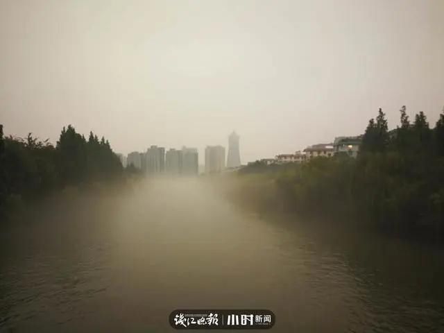  钱塘江|太仙！钱塘江“晨雾奇观”刷屏：恍如海市蜃楼