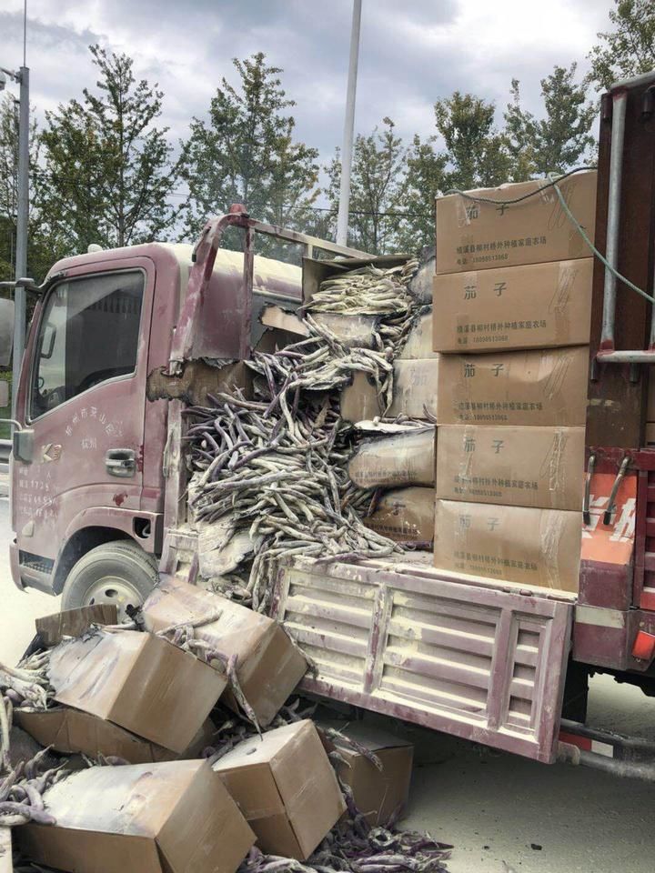  现场|“着火啦，先放我出去！”起火的货车高速冲向收费站，收费员秒变“消防员”