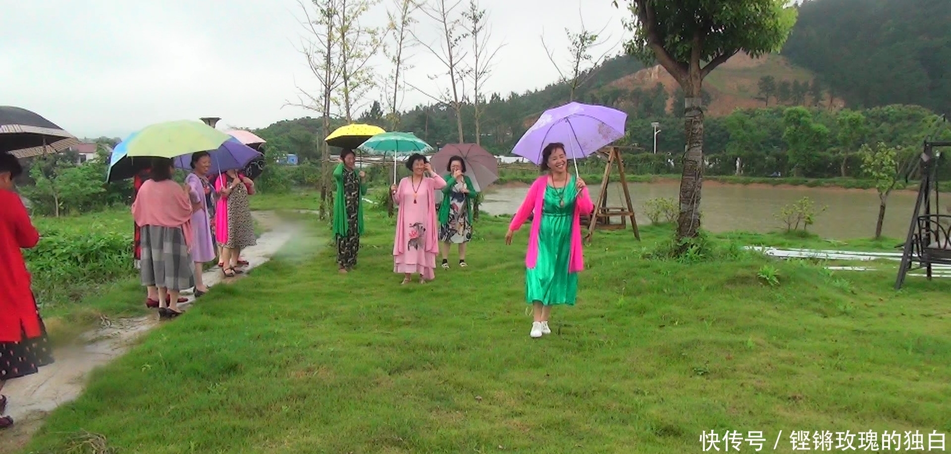 八中|马鞍山八中74届高中女生模特团:南京江宁竹庄生态园雨中走秀(音乐相册)