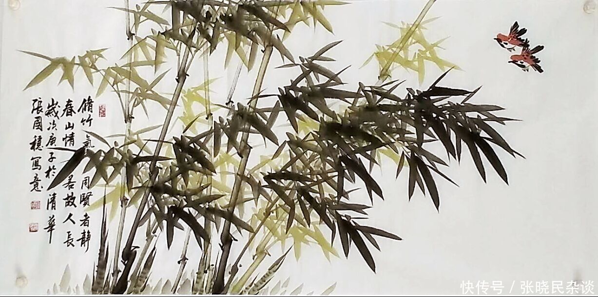 竹子|他的竹子画,俊而不俗,看着很是过瘾!