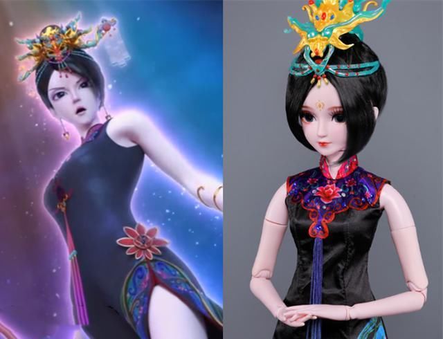  娃娃|叶罗丽现实版的娃娃形象，齐娜头发变长了，白光莹和曼多拉变美了