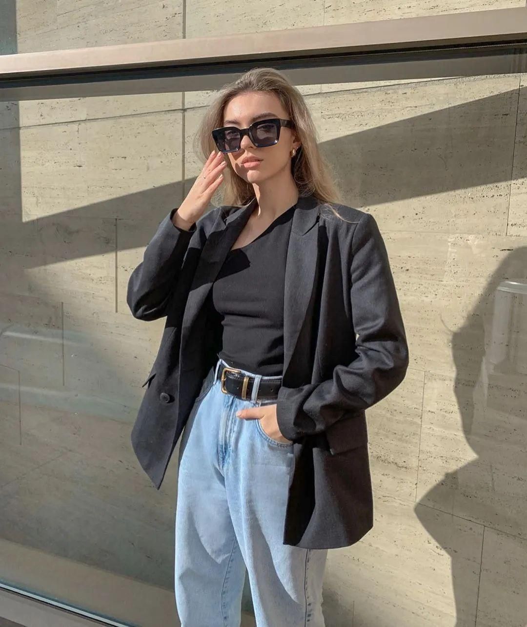 好看|今秋西装外套火了,这么穿好看又高级,时髦炸了
