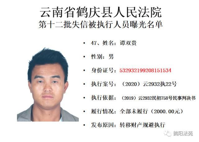 有人|又一批失信被执行人名单曝光,有人仅因为213元钱!