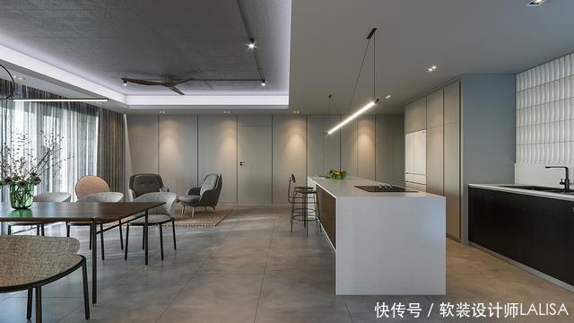 简黑|极简白很美,来看看这个260㎡的极简黑,也很惊艳