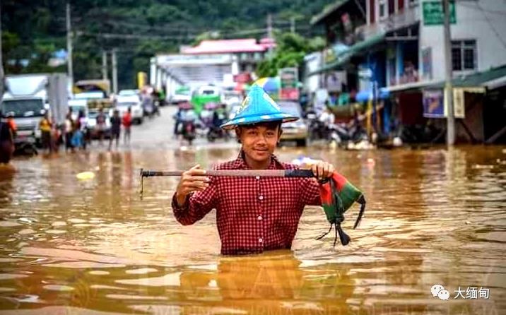  水淹|克钦邦帕敢遭水淹，一名4岁女孩失踪
