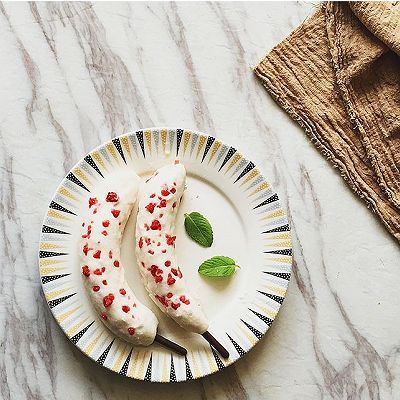  香蕉|脆皮草莓香蕉雪糕