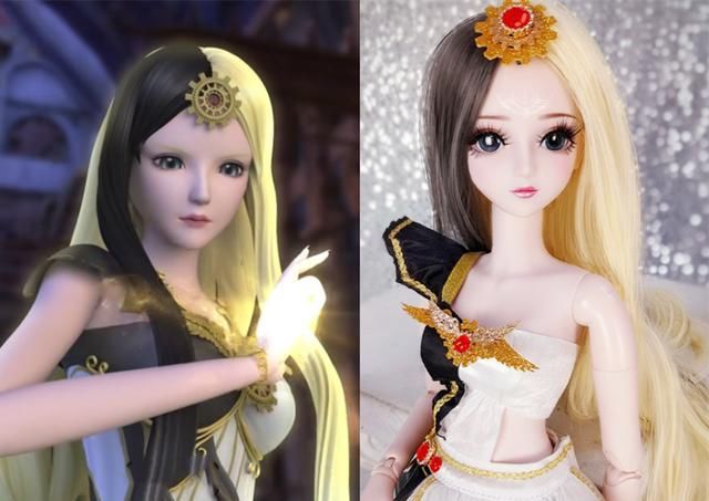  娃娃|叶罗丽现实版的娃娃形象，齐娜头发变长了，白光莹和曼多拉变美了