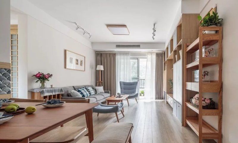 全屋|100平米、日式风,全屋温馨自在,还有一种摩登的美感