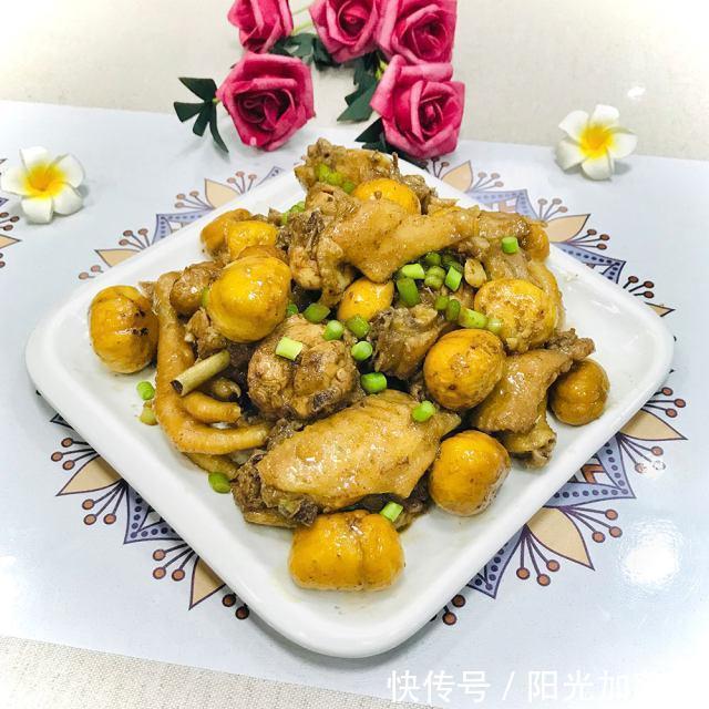  板栗|板栗烧鸡，透着屏幕都流口水