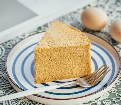 成品|8寸木糖醇咖啡肉桂戚风蛋糕(完全不开裂)