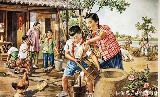  年画|50年代农业年画，把智慧和力量贡献给祖国，组织起来收成好