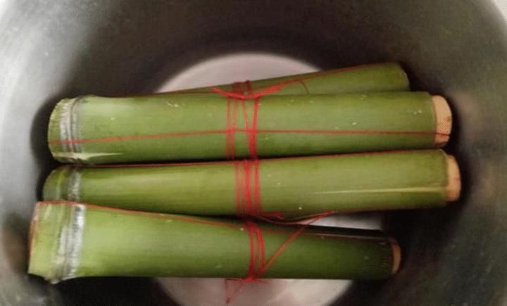  再把红枣|原来竹筒粽子如此简单，上锅一煮，香甜软糯，比买的还好吃