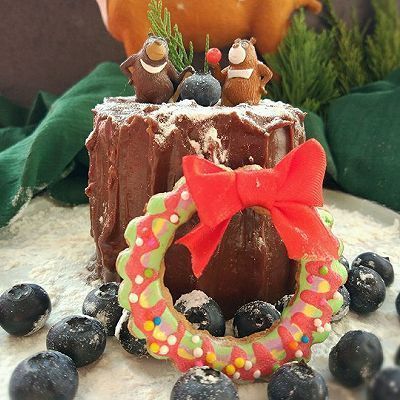 创意|圣诞森林创意蛋糕