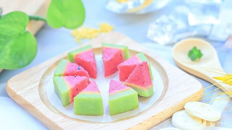 倒入|果蔬西瓜糕的做法