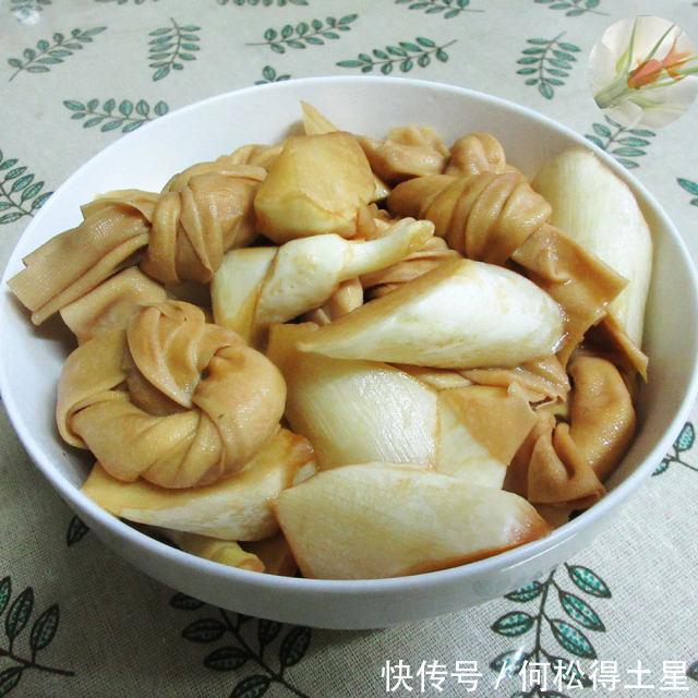 结烧|千张结烧茭白,味道清新,家常味道