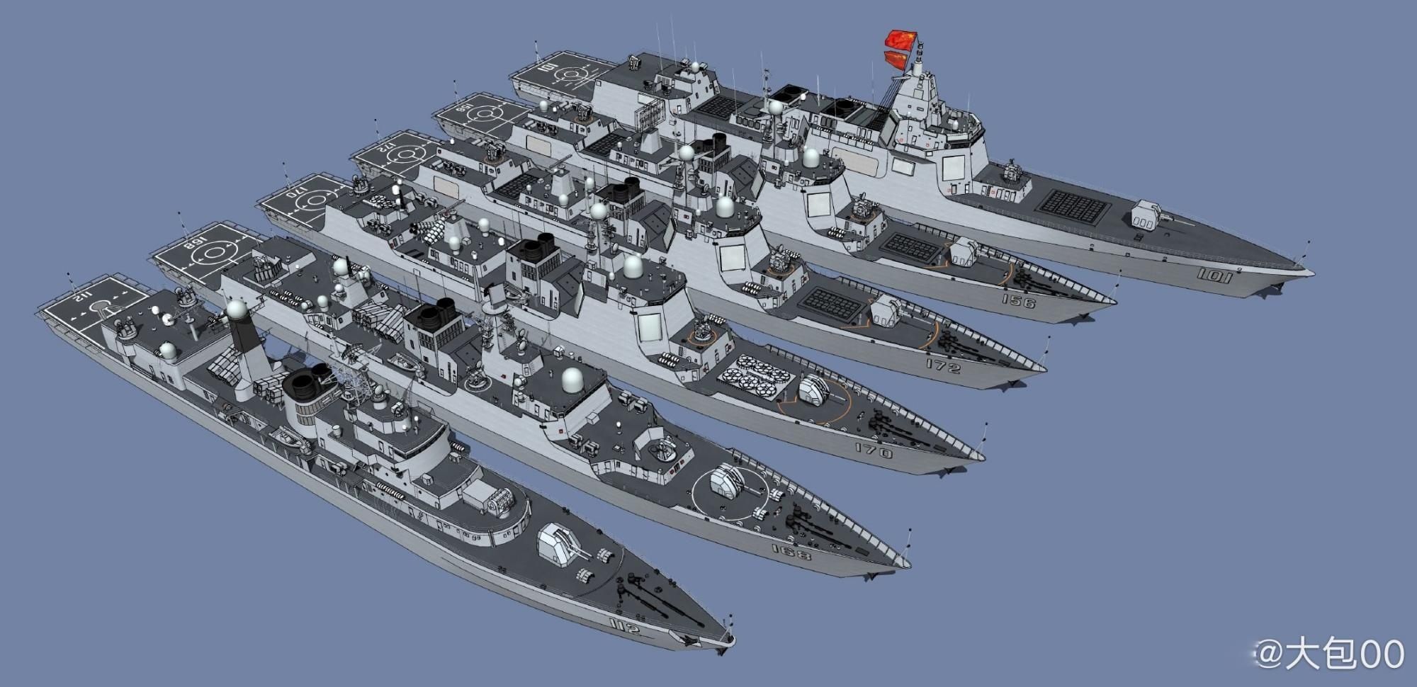  年内|第25艘052D、第8艘055有望年内下水，2023年海军将拥有39艘盾舰！