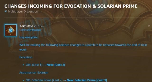 马戏团|暗月马戏团或将加入炉石!橙卡唤醒和索兰莉安遭削弱