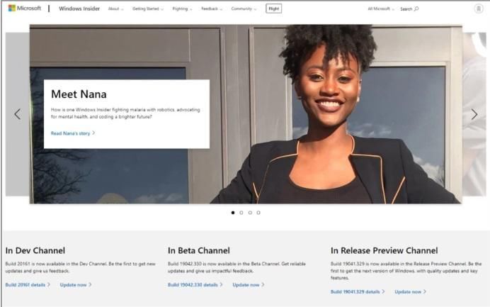  微软|微软发布全新 Win10 Insider 预览网站