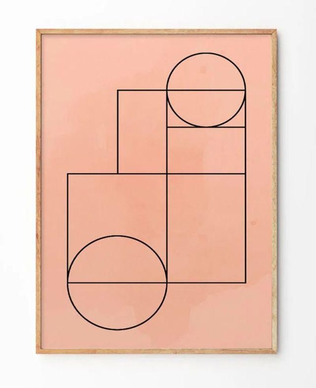  装饰|墙面装饰创意–抽象几何艺术