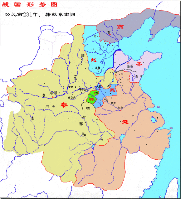 战国时期局势演变全图,地图大全