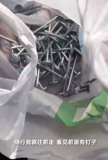 钉子|司机沿路捡70多颗钉子获奖5000元，钉子是从货车上掉出来的