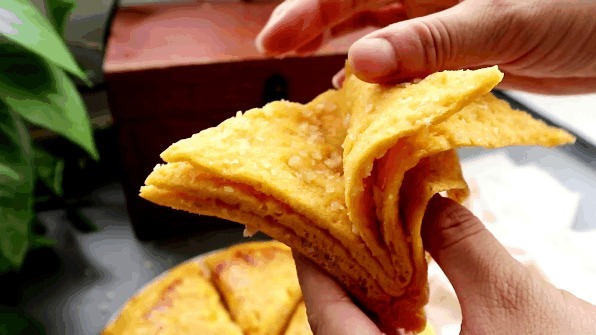  肉夹馍|这种南瓜千层饼，在家就能做，口感独特，馅料丰富，比肉夹馍还香