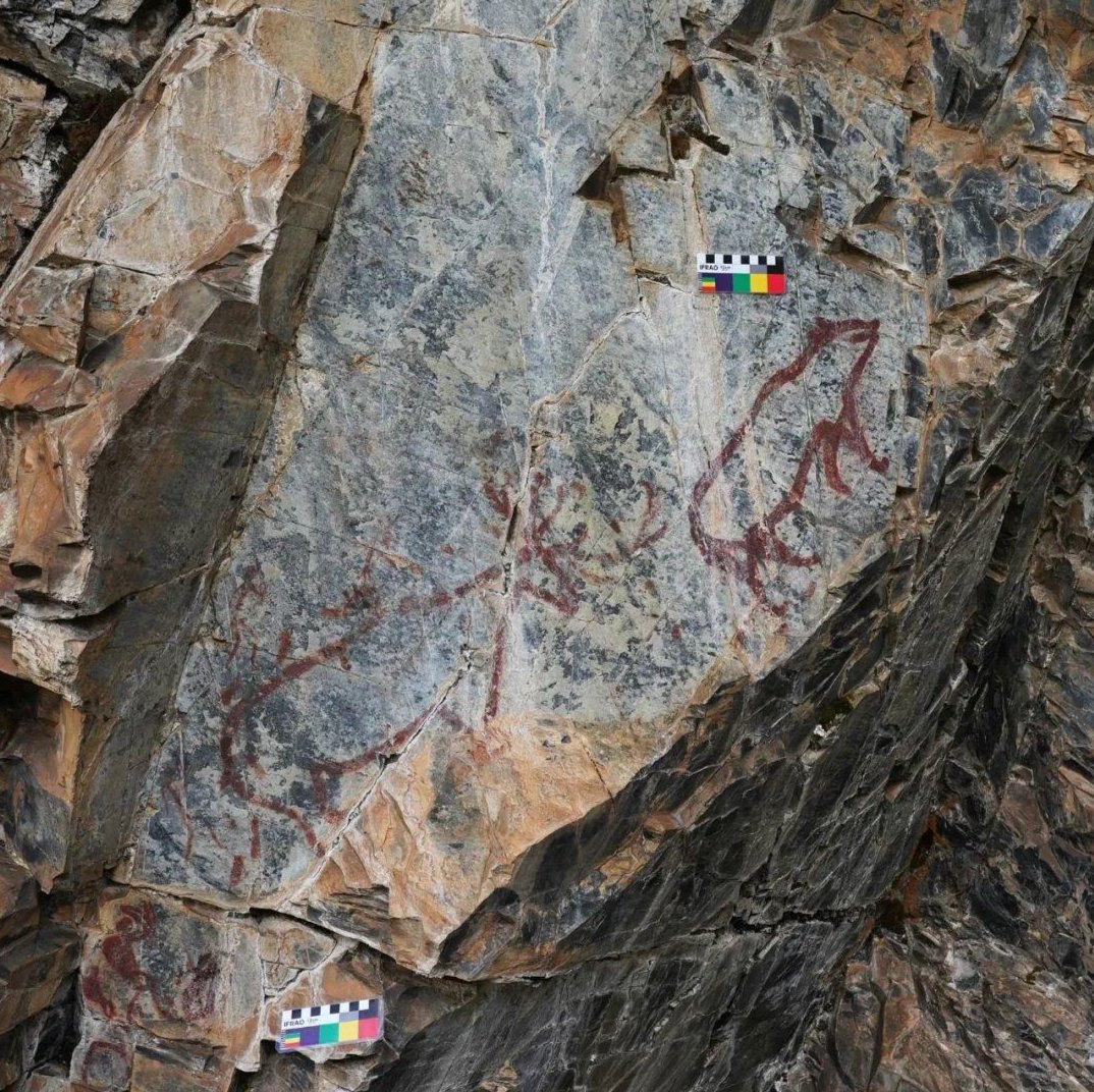 四川首次！甘孜海子山-格聂区域发现六处史前涂绘类岩画，图案含持物人形等