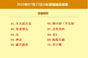 名单|【名单】“小彩送福”中奖名单出炉啦！快来查看有你吗？