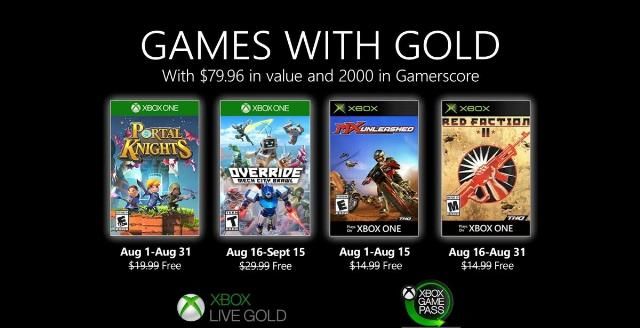  会员|Xbox金会员8月份会免游戏阵容公布 《传送门骑士》《越野摩托》