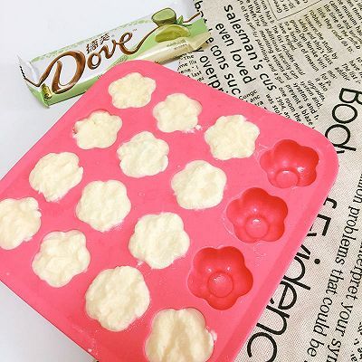  白巧克力|抹茶白巧克力酸奶花朵冰格