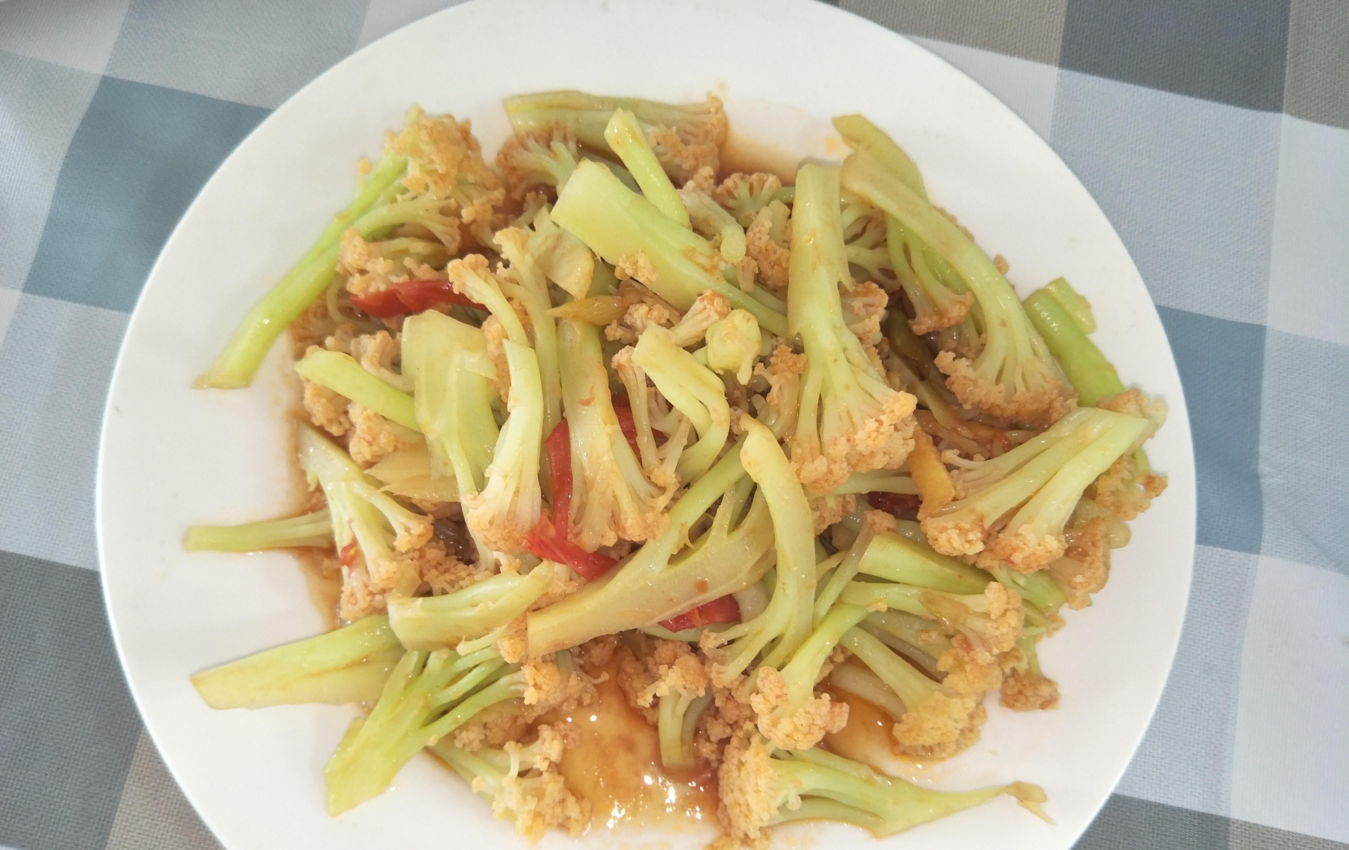 简单|立秋后,西红柿和菜花是绝配,简单一炒,又香又好吃