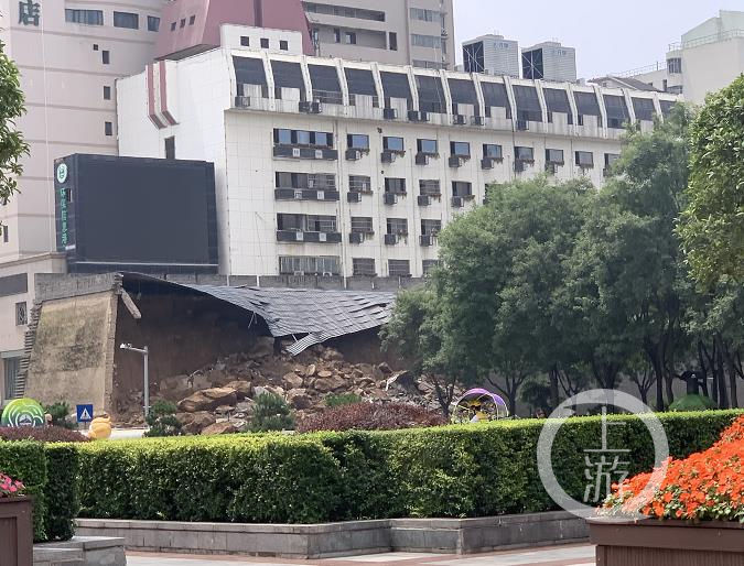  本体|西安坍塌的20米城墙系保护砌体，文物本体未受到破坏