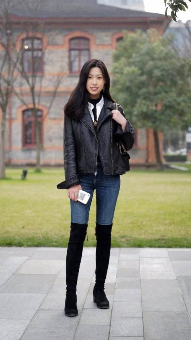  阳光|牛仔裤帅气百搭显高显瘦，青春阳光搭配起来易如反掌