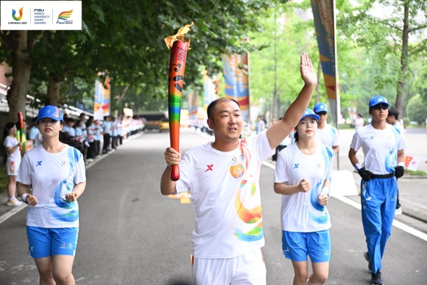 第31届世界大学生夏季运动会成都站火炬传递启动