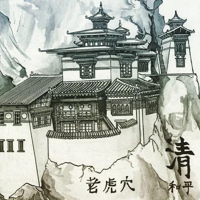画师|英国插画师的钢笔建筑