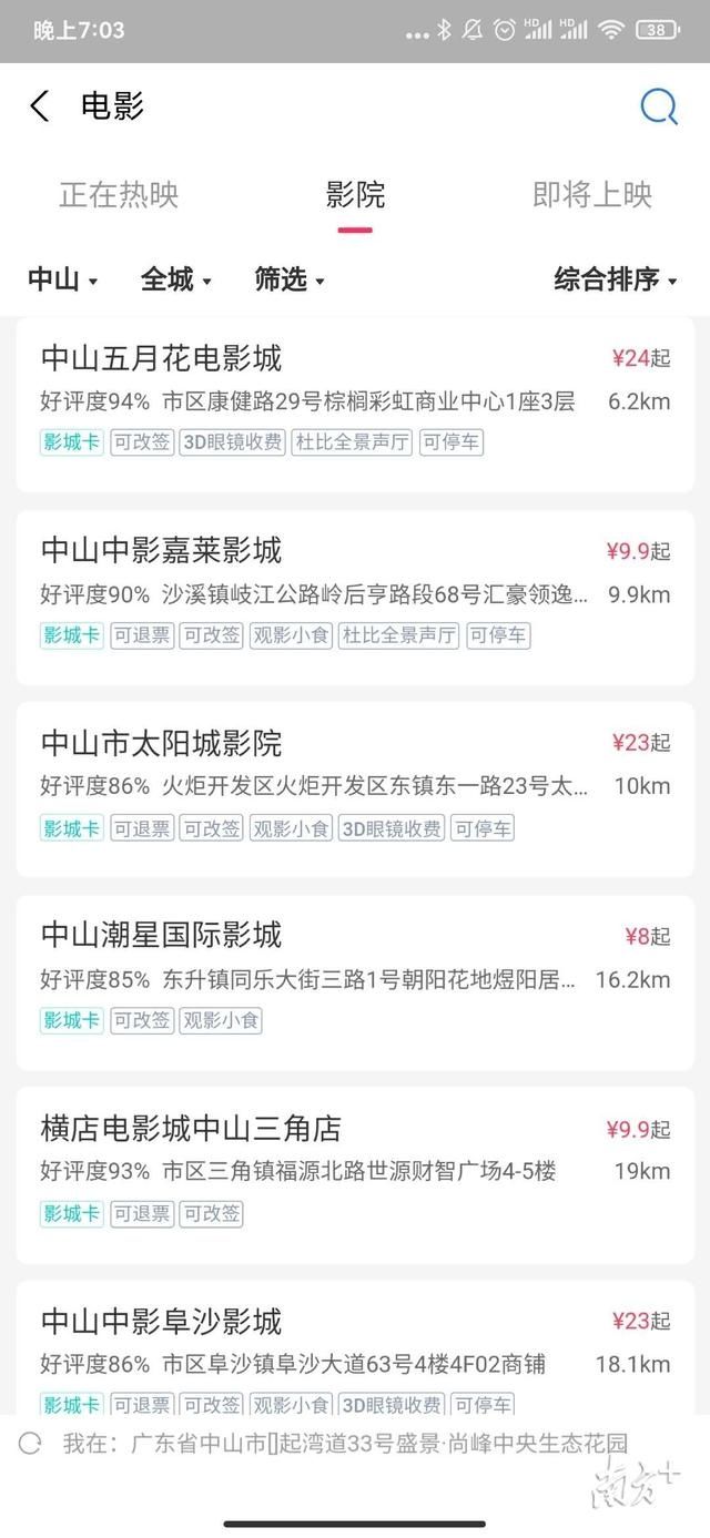  李康雄|今天，中山有6家电影院开放