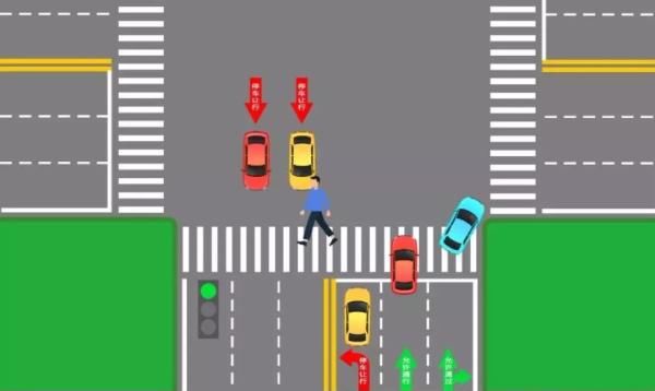 车道的机动车|开车如何礼让行人？看图操作