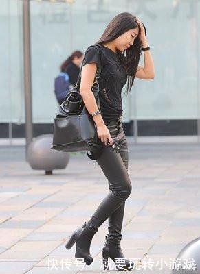 土气|初秋穿皮裤千万别搭配这3种鞋子,拉低身高不说,还特别土气