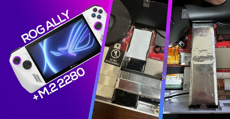 玩家改造华硕 ROG Ally 掌机，存储容量升级到 4TB
