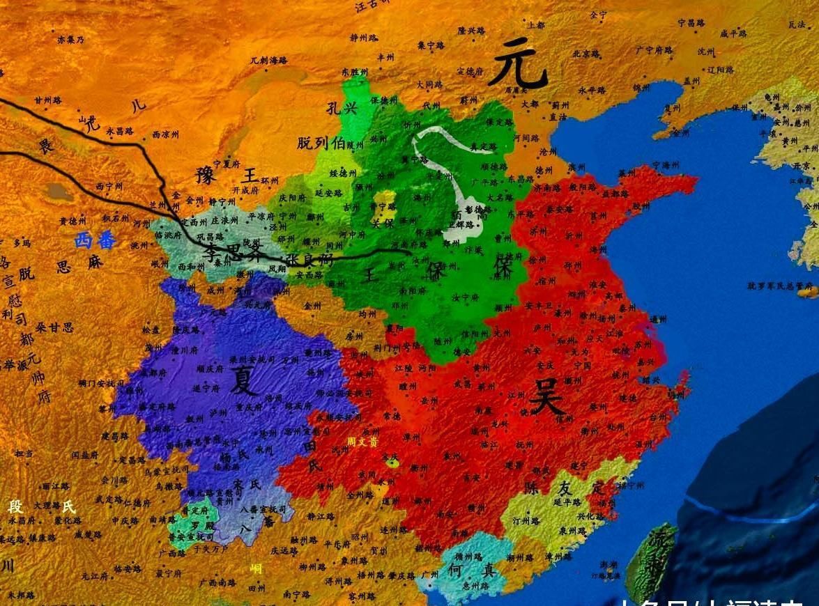 运气|图解朱元璋统一之路, 不仅靠实力, 还要靠运气